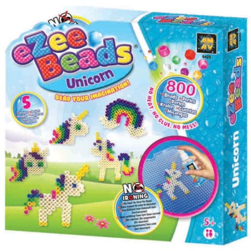 New in Box  eZee Beads Water Fuse Beads - Unicorn Kit (NO IRONING) For Age 5+
